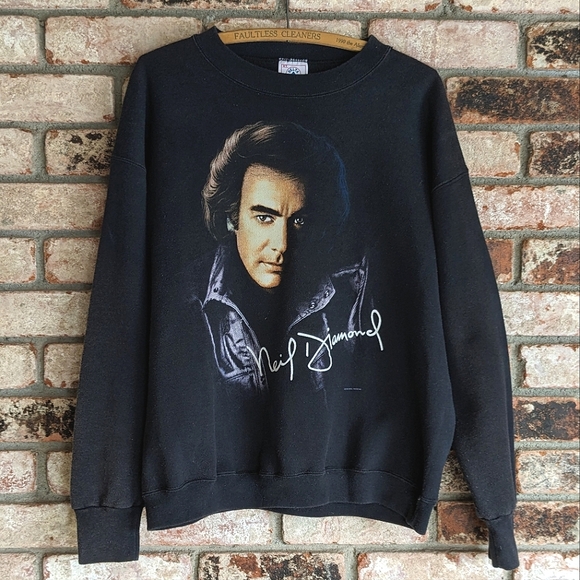 ๐๏ธ Neil Diamond Black Graphic Sweatshirt Delta XL - Picture 1 of 8